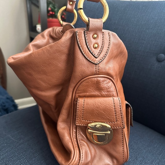 Marc Jacobs camel brown shoulder purse - Picture 5 of 15